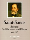 SAINT-SAENS Sonata op. 167 for clarinet and piano