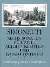 SIMONETTI (W.Michel) 6 Sonatas op. 2 - Vol. I: 1-3