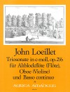 LOEILLET, J. Sonata a tre in c minor op. 2/6