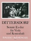 DITTERSDORF Sonate Es-dur für Viola und Cb.