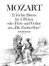 MOZART 12 leichte Flöten-Duette (Flöte + Violine)