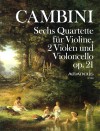 CAMBINI 6 Quartette op. 21 - Part.u.St.