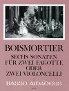 BOISMORTIER 6 Sonaten op.14 für 2 Fagotte (Celli)
