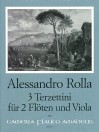ROLLA, A. 3 Terzettini für 2 Flöten und Viola
