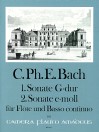 BACH C.Ph.E. 1. + 2. Flute sonatas  (Wq 123/4)