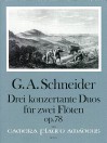 SCHNEIDER 3 duos concertants op. 78 for 2 flutes