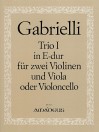 GABRIELLI L. Trio I E major for 2 violins+viola