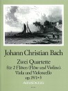 BACH J.Chr. 2 Quartette op. 19/1 + 3 - Stimmen