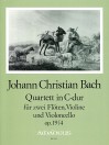 BACH J.Chr. Quartett C-dur op. 19/4 - Stimmen