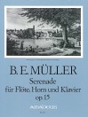 MÜLLER B.E. Serenade op.15 (Flöte, Horn u.Klavier)