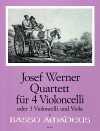 WERNER Quartet op. 6 for 4 violoncelli - Parts