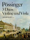 PÖSSINGER 3 Duos op. 4 for violin & viola - Parts