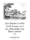 LOEILLET 12 Sonaten op. 2 - Band I: 1-3