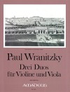 WRANITZKY P. 3 duos for violin & viola - First Ed.