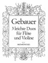 GEBAUER E.-F. 3 brilliant and easy duos - parts