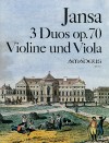 JANSA 3 Duos op. 70 Nr. 1-3 für Violine & Viola