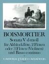 BOISMORTIER Sonata V in d minor - Score & Parts