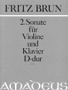 BRUN 2. Sonate D-dur für Violine und Klavier