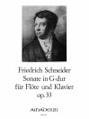 SCHNEIDER Sonata in G-dur op. 33 für Föte+Klavier