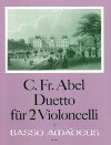 ABEL Duetto für 2 Violoncelli - Stimmen