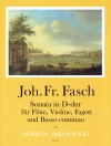 FASCH Sonata D major for Flöte/Violine/Fagott/Bc