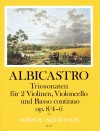 ALBICASTRO 12 Triosonaten op. 8/4-6 - Bd. II
