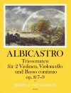 ALBICASTRO 12 Triosonatas op. 8/7-9 - Bd. III