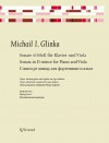 GLINKA Sonate d-moll für Klavier und Viola