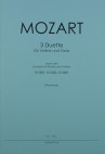 MOZART Drei Duette, für Violine und Bratsche
