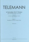 TELEMANN 6 Sonaten - Heft 1: G-Dur, e-moll, D-Dur