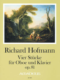 HOFMANN R. 4 Stücke op. 81 für Oboe und Klavier