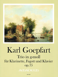 GOEPFART Trio g minor op. 75 - Score & Parts