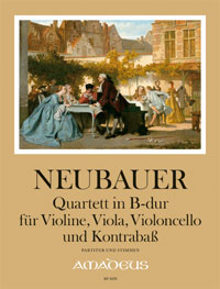 NEUBAUER Quartet B flat major op.3/2 - Score&Parts
