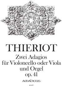 THIERIOT 2 Adagios op. 41 für Cello (Va) & Orgel