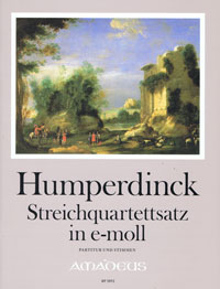 HUMPERDINCK Streichquartettsatz op.post -Erstdruck