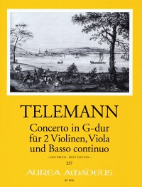 TELEMANN Concerto G-dur (TWV 43:G8) - Part.u.St.