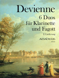DEVIENNE 6 Duos Klarinette / Fagott  (2.Lieferung)