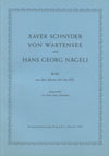 SCHNYDER VON WARTENSEE und HANS GEORG NÄGELI