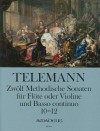 TELEMANN 12 Methodische Sonaten - Heft IV: 10-12