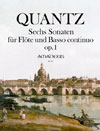 QUANTZ 6 Sonaten op. 1 für Flöte und Bc.