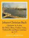 BACH J.Chr.  Quintet in A major op. 11/5