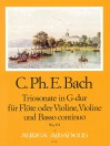 BACH C.Ph.E. Triosonate G-dur (Wq 152) - Urtext