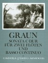 GRAUN Sonata C-dur für 2 Querflöten und Bc.
