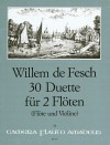 FESCH 30 Duette op.11 für 2 Flöten (Flöte/Violine)