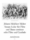 MOLTER Sonate in A-dur für Flöte und Bc. (Cembalo)