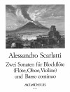 SCARLATTI 2 Sonatas for treble recorder and bc.