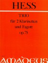 HESS W. Trio op.75 für 2 Klarinetten und Fagott