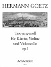 GOETZ Trio in g-moll (Klavier,Violine,Cello), op.1