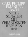 BACH C.Ph.E. 6 Sonaten  (1760) Wq 50 - broschiert