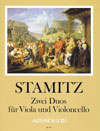 STAMITZ 2 Duos C major, D major for viola & cello